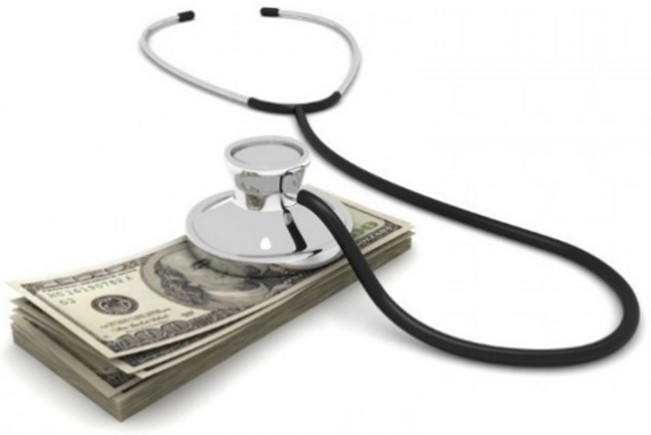 Money and stethoscope